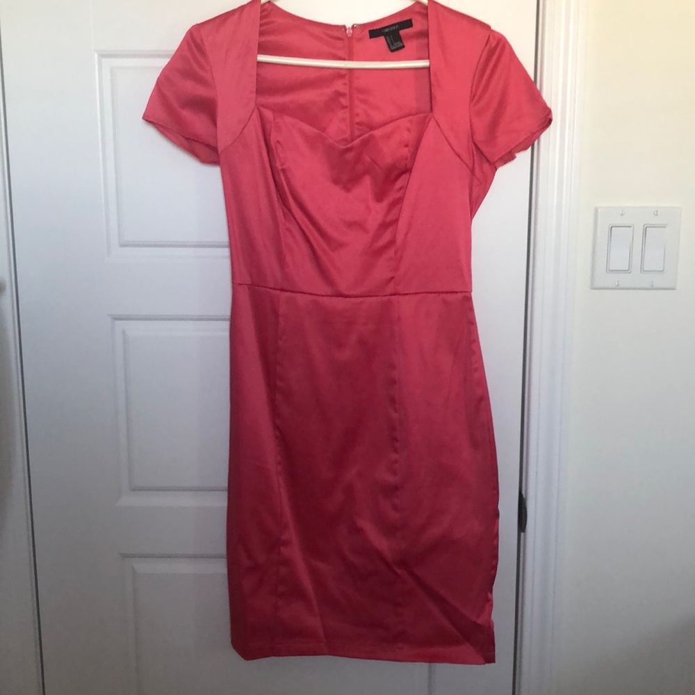Salmon colour dress